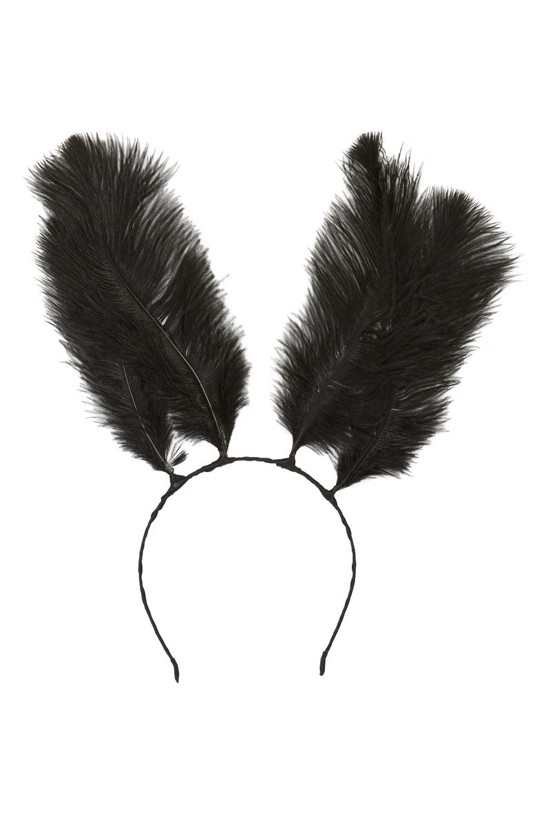 Cara Feather Bunny Ears Headband | Nordstrom