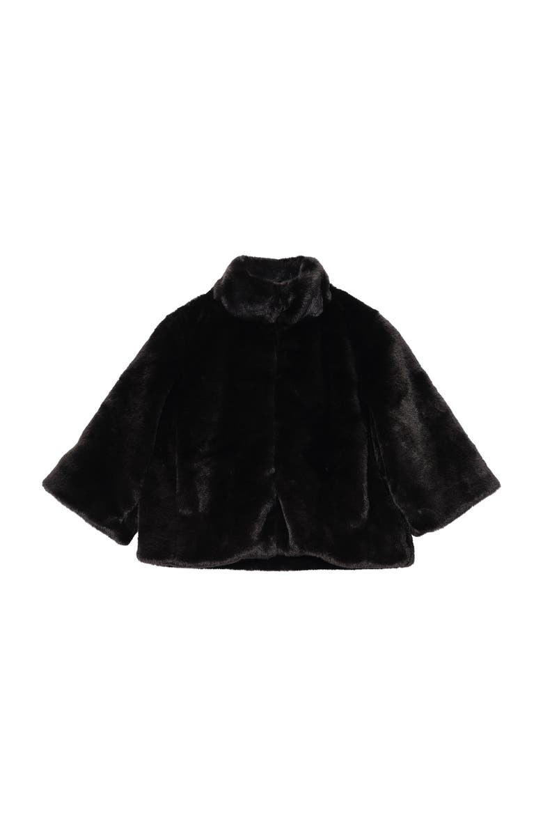 Echo Sheared Mink Faux Fur Jacket, Main, color, Black