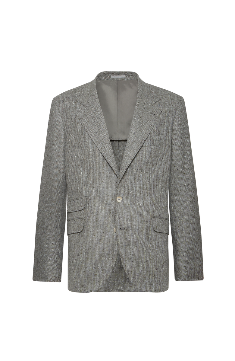 Brunello Cucinelli Deconstructed Cavallo blazer, Main, color, Light Grey