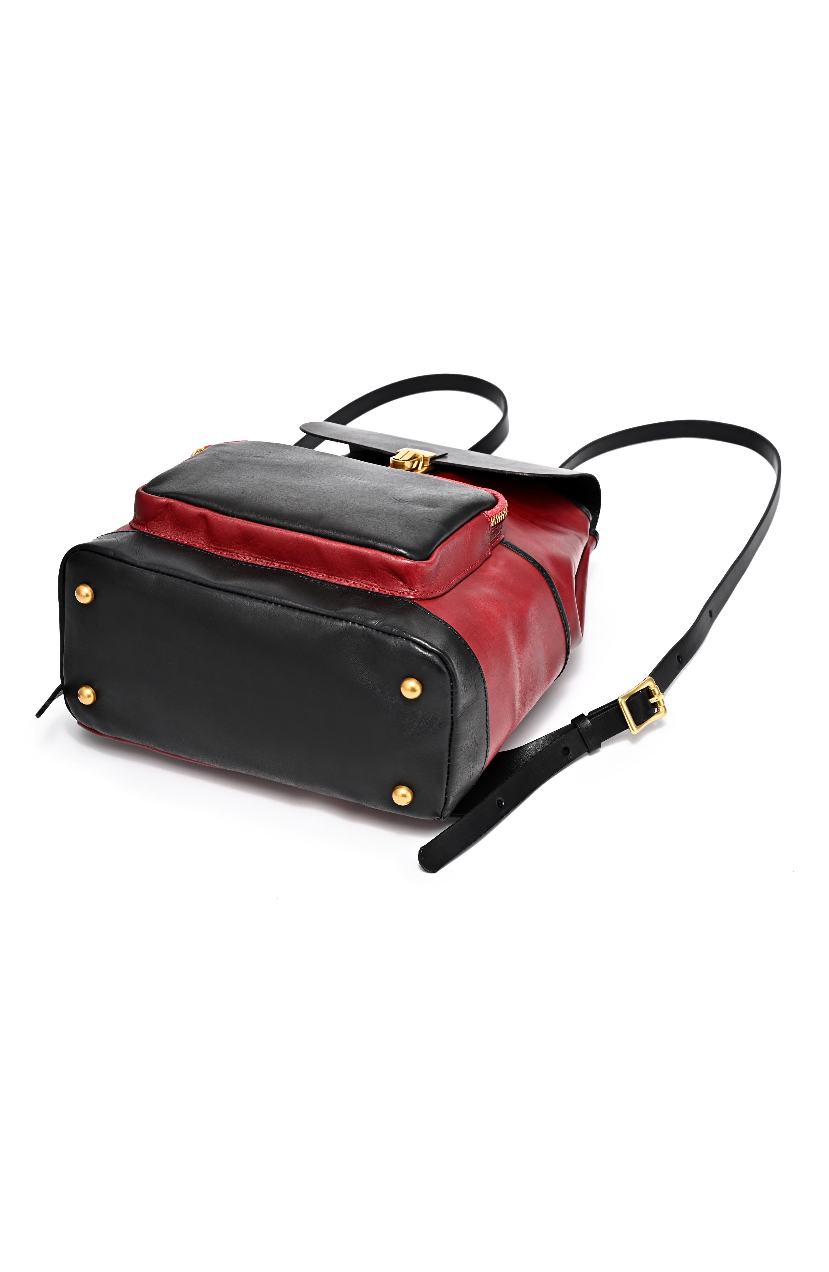 Old Trend Out West BackPack black  and Red Women\'s Backpack OLD TREND Out West Two-Tone Leather Backpack | Nordstromrack main image 3