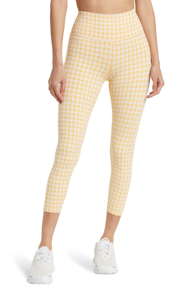 CARBON38 Houndstooth Jacquard 7/8 Leggings, Main, color, 