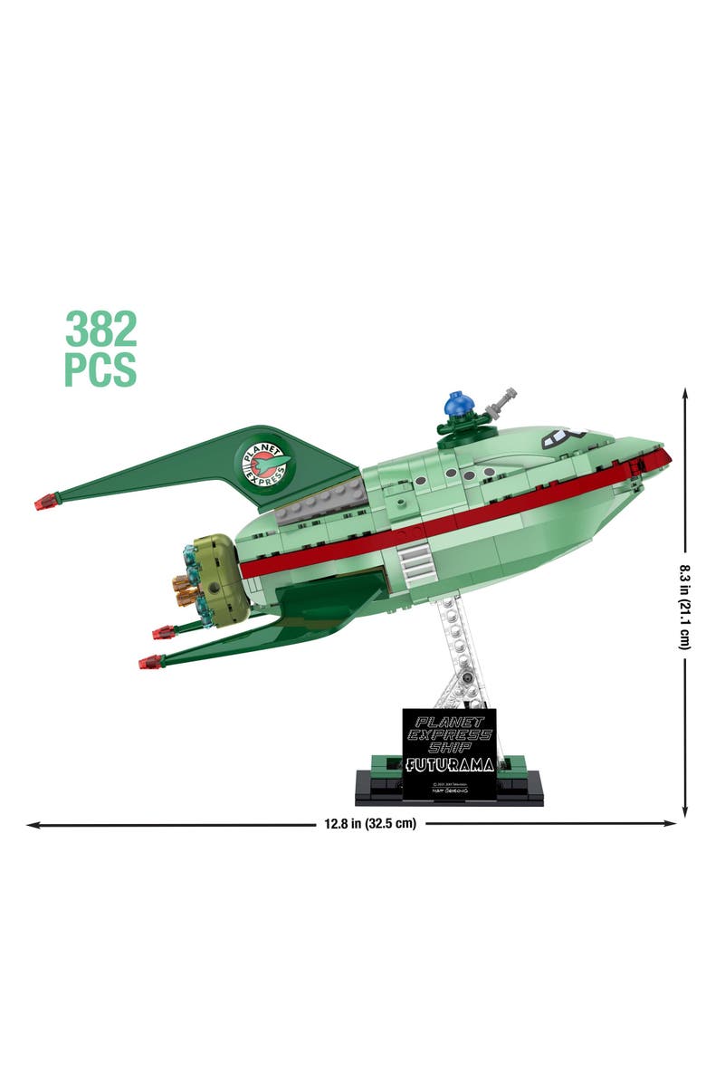Brickcraft Futurama Planet Express Ship Building Set, Alternate, color, NO COLOR