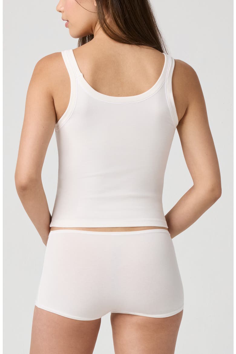 Stretch Cotton Camisole, Alternate, color, JET STREAM