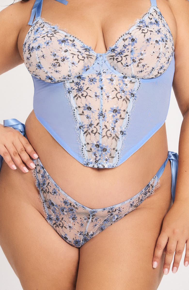 SAVAGE X FENTY Daisy Darling Brazilian Briefs, Alternate, color, Kiki Blue