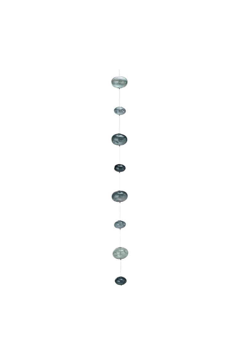 Azure Bubbles Hand-Blown Garland, Blue, Main, color, Blue