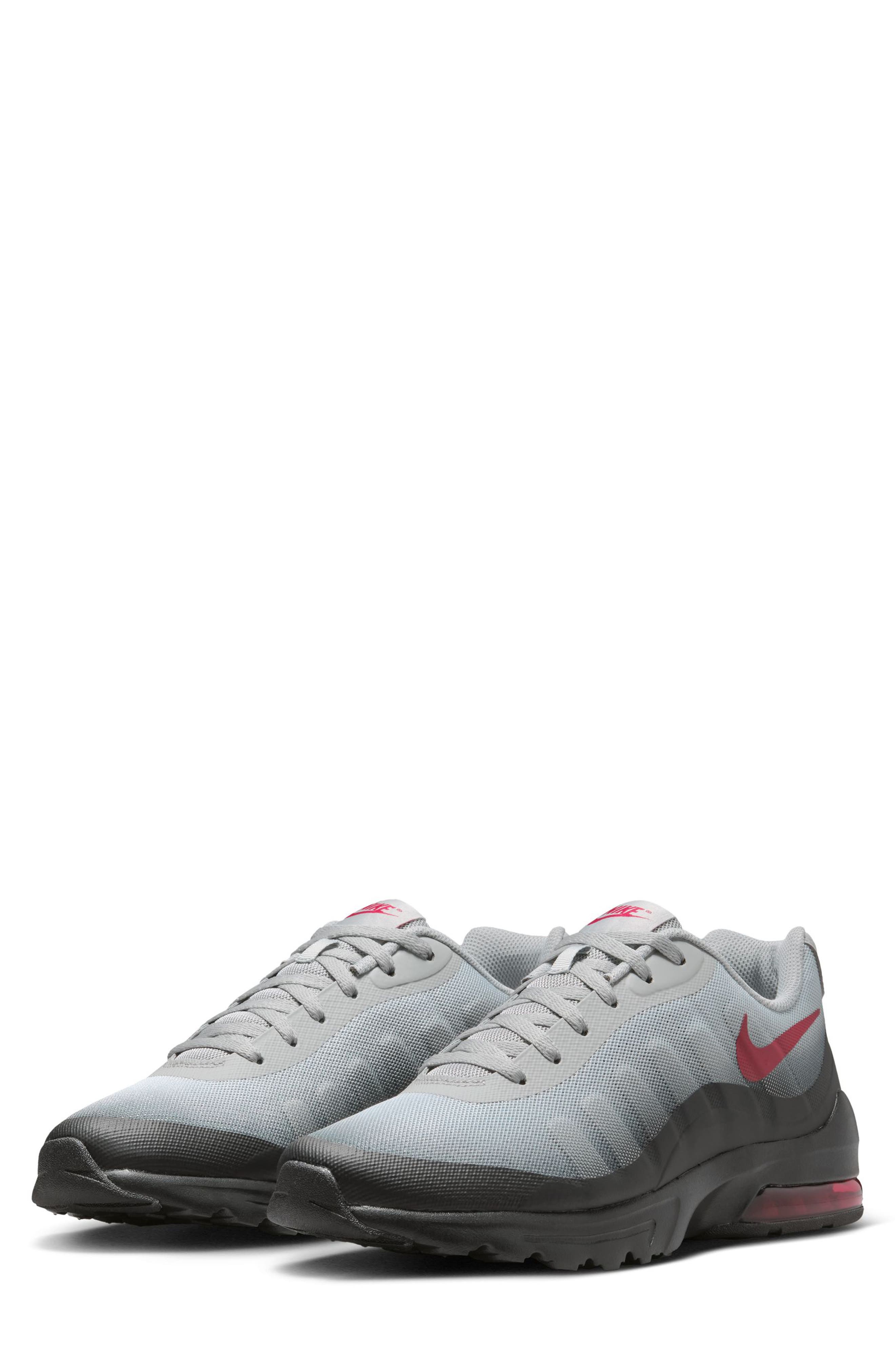 Air Max Invigor Sneaker, Main, color, LIGHT SMOKE GREY/ TOUGH RED