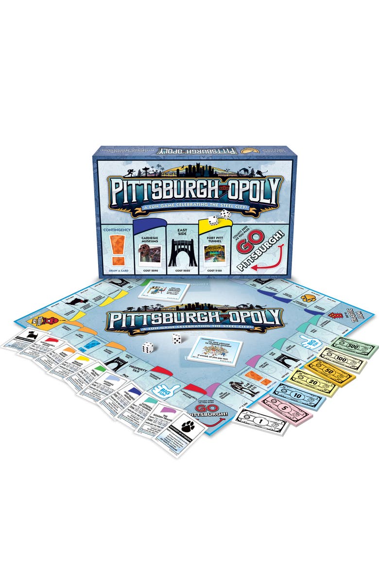 Late for the Sky Pittsburghopoly Monopoly Board Game, Alternate, color, Multicolored
