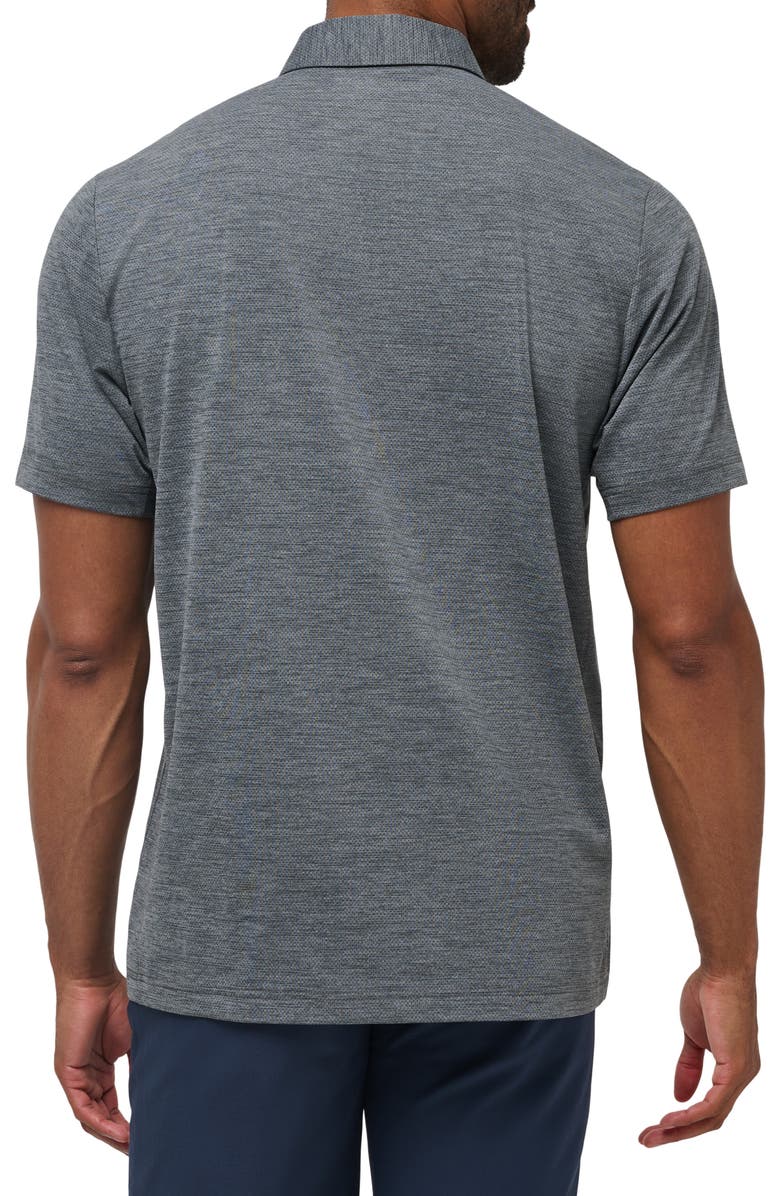 TravisMathew Heater Pro Performance Golf Polo, Alternate, color, Heather Grey