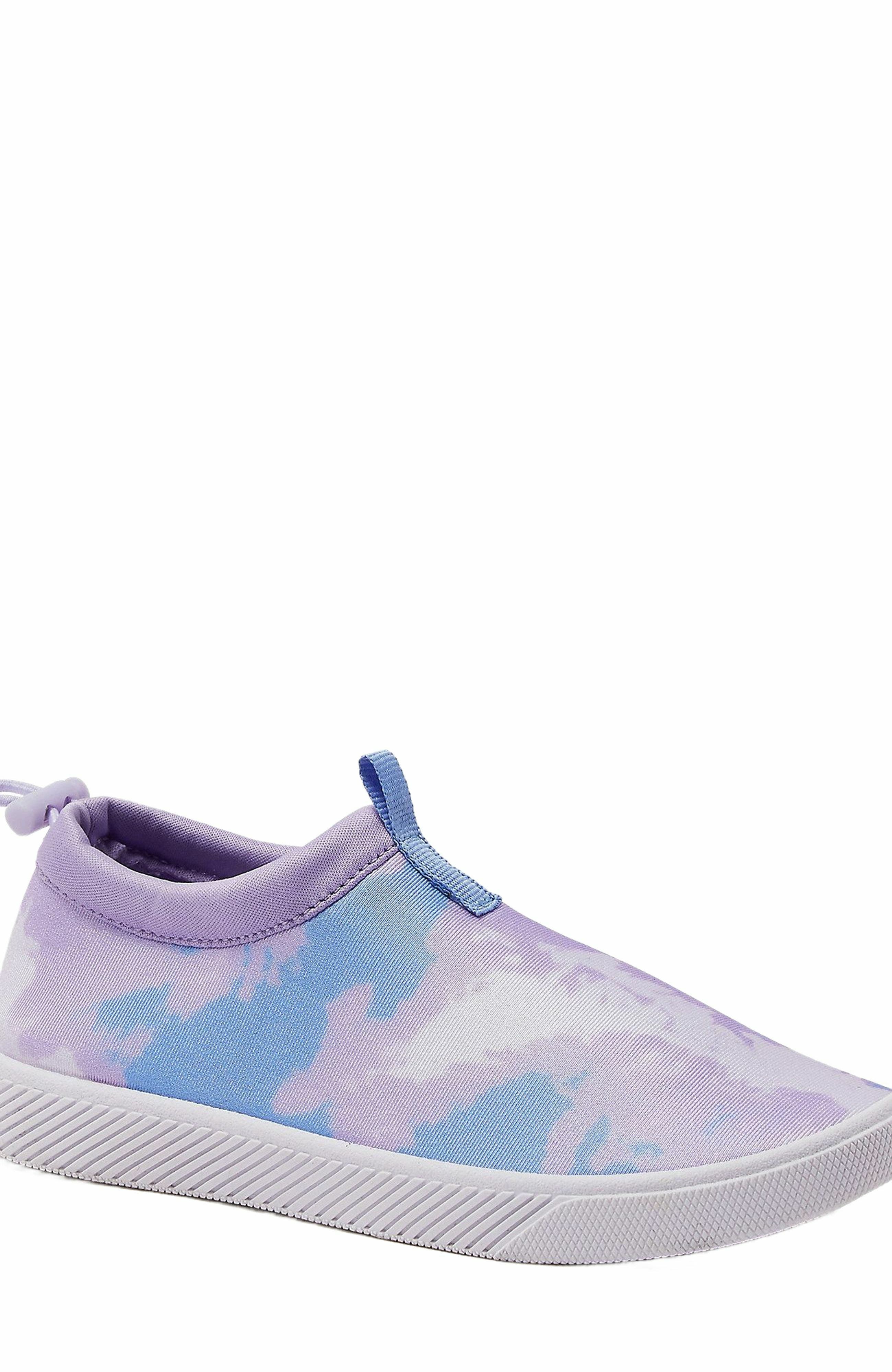 Lands' End Kids Sport Slip On Water Shoes, Alternate, color, Soft Lavender Tie Dye