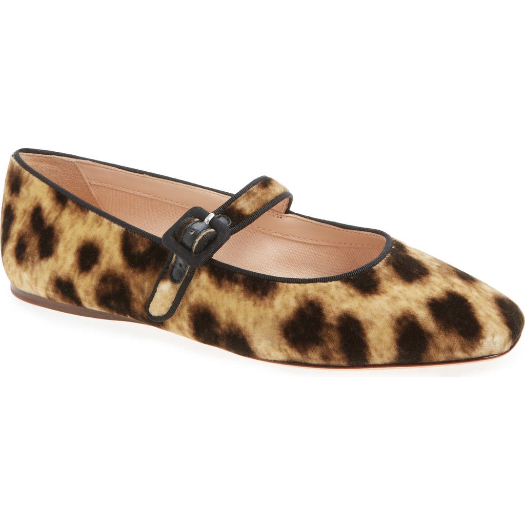 Loeffler Randall Ginger Mary Jane Flats Leopard In Transparent