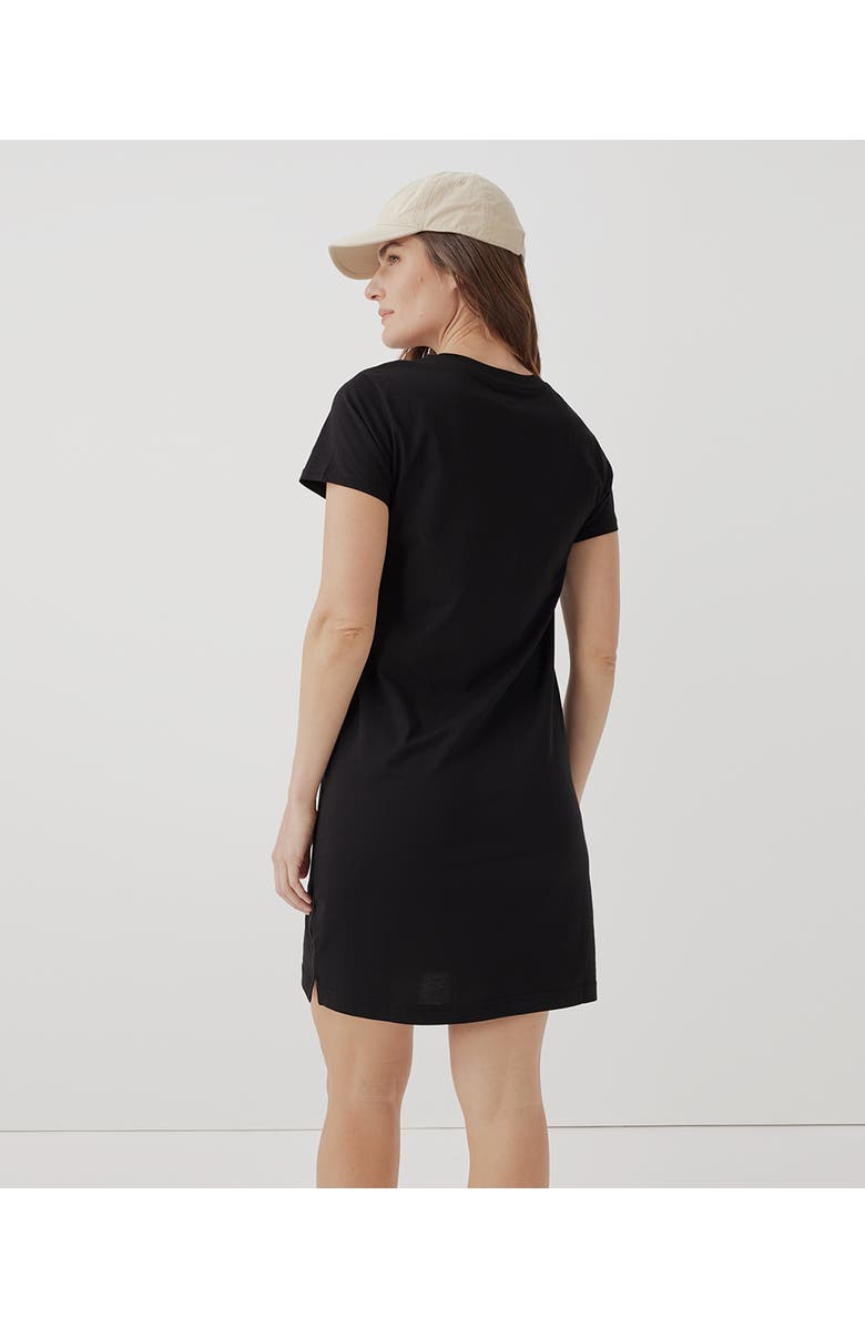 Pact Organic Softspun Tee Dress, Alternate, color, Black