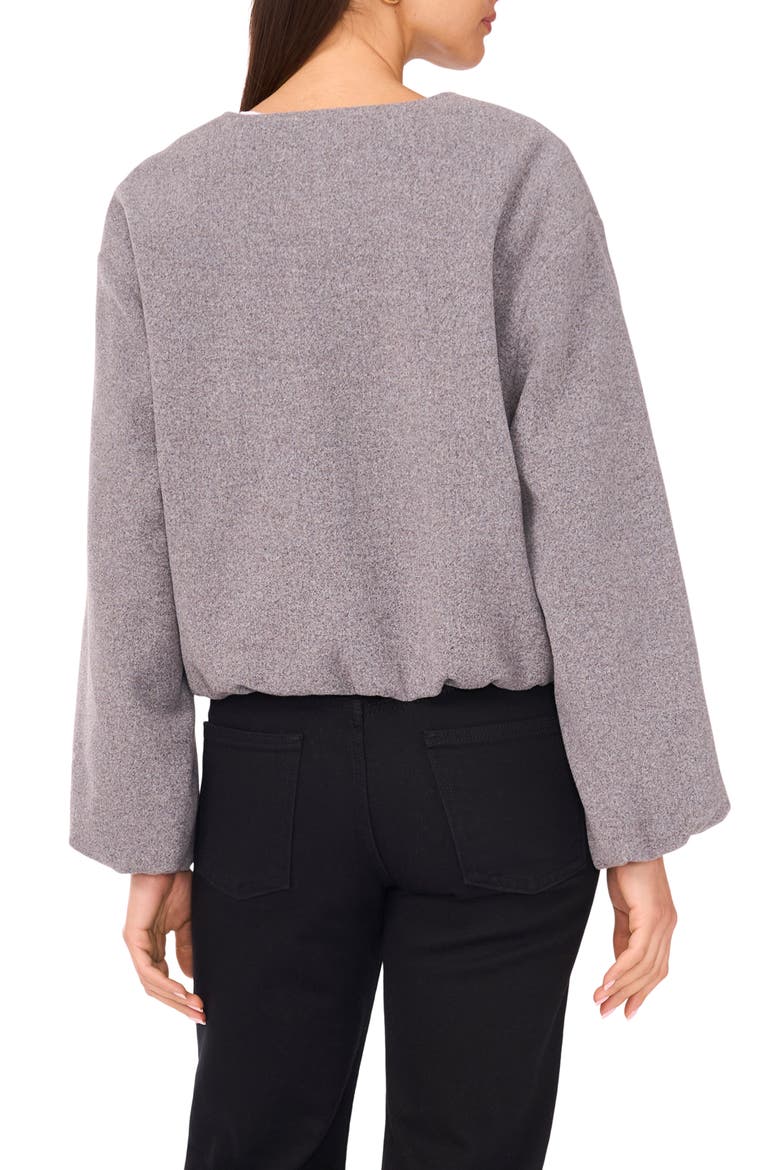 Blouson Sleeve Jacket, Alternate, color, MEDIUM HEATHER GREY