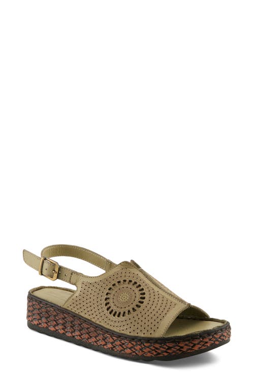 Spring Step Cordero Slingback Sandal In Sage Green