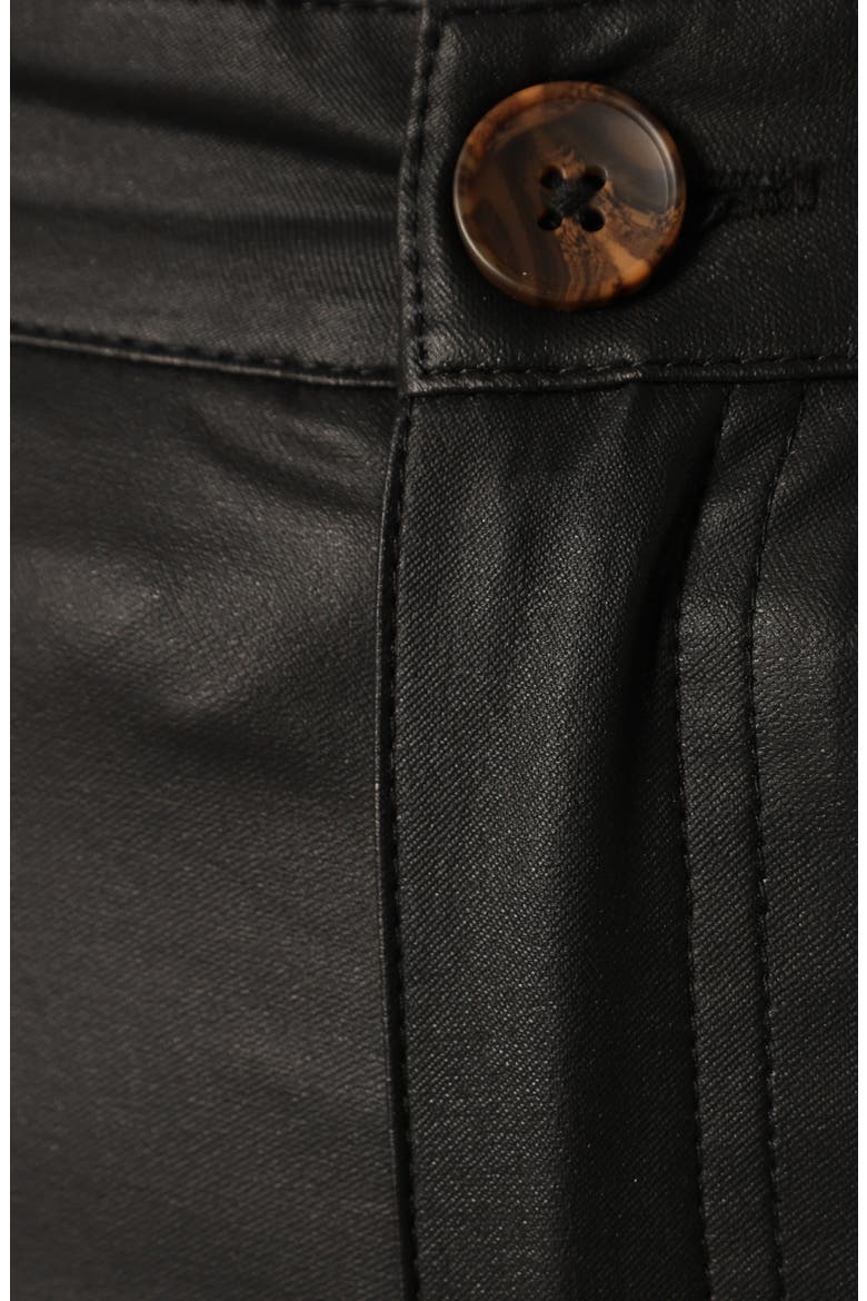 Sammie High Waist Faux Leather Pants, Alternate, color, BLACK