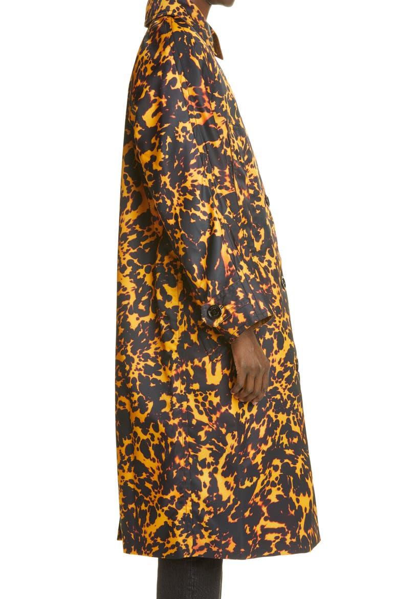 Tortoiseshell Print Coat, Alternate, color, NATURAL