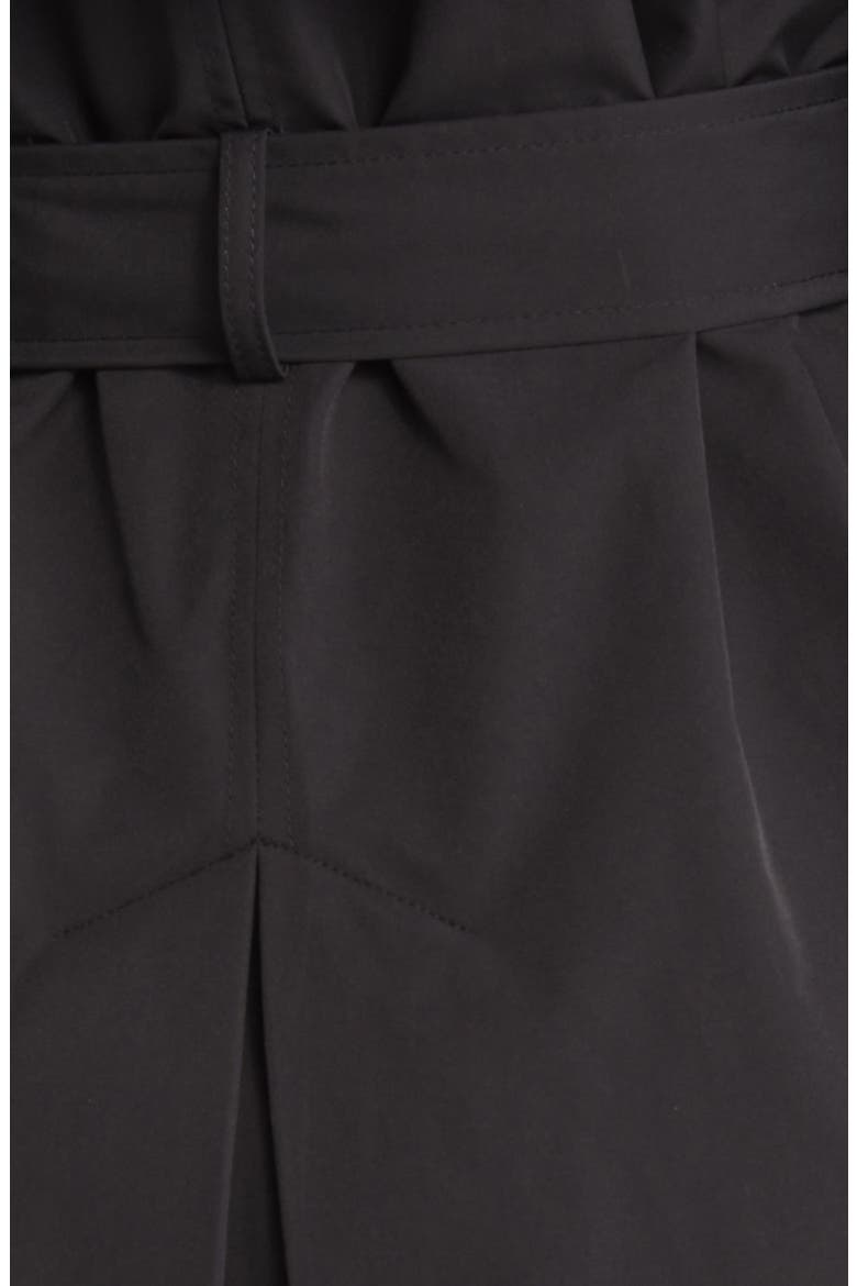 Double Breasted Belted Trench Coat, Alternate, color, BLACK