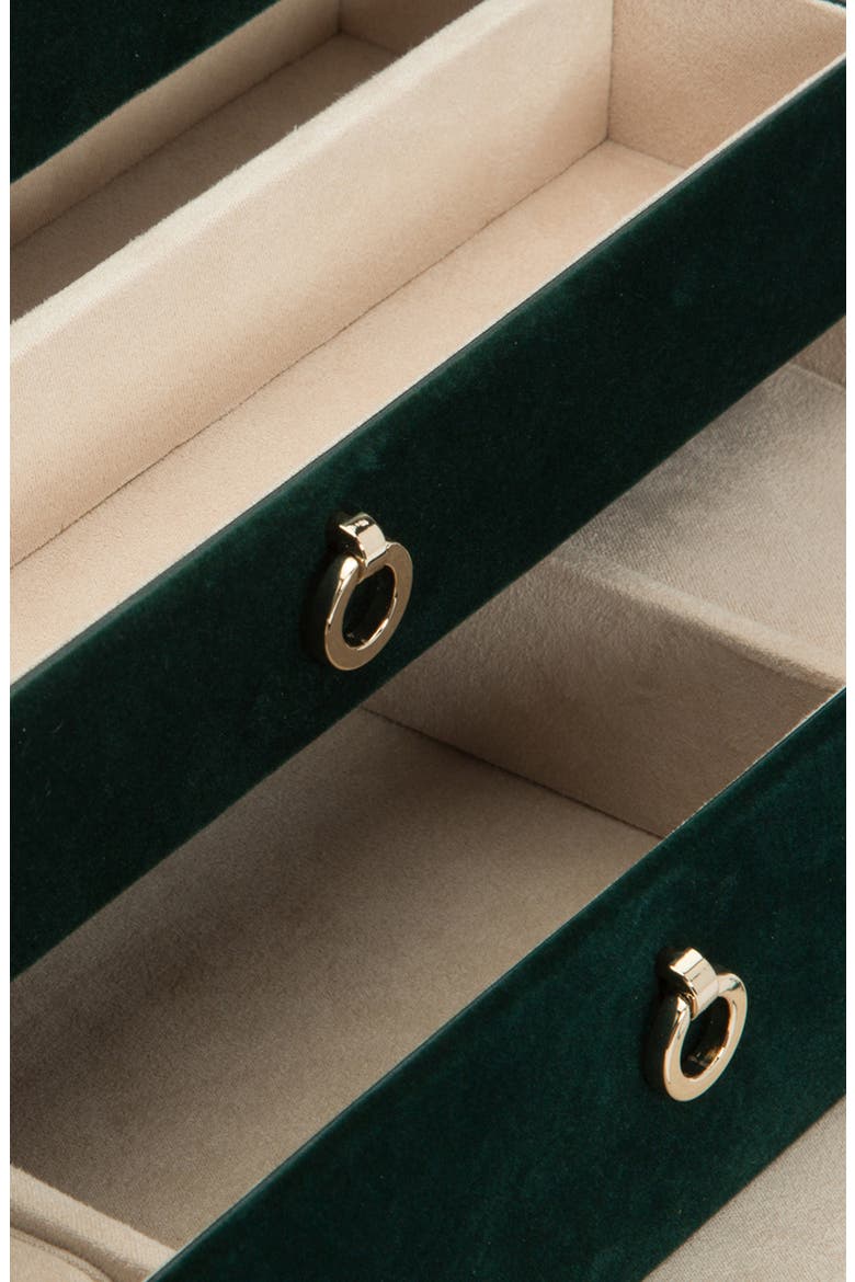 Zoe Medium Jewelry Box, Alternate, color, FOREST GREEN