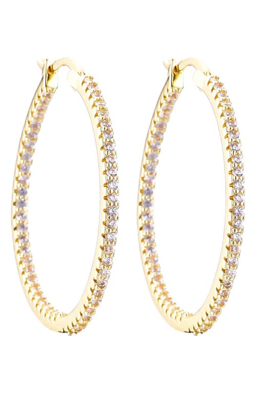 Adornia Pavé Cz Infinity Hoop Earrings In Gold