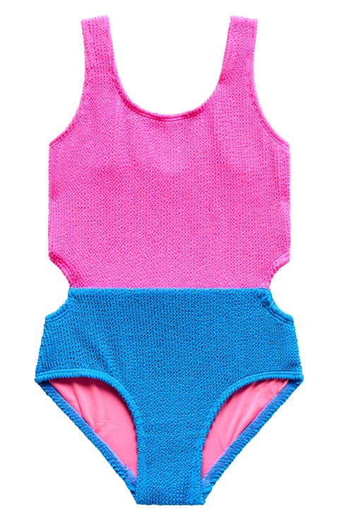 Kids' Colorblock Cutout One-Piece Swimsuit (Toddler & Little Kid)