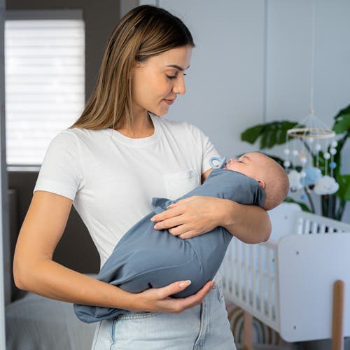 Comfy Cubs Easy Swaddle Blankets In Blue