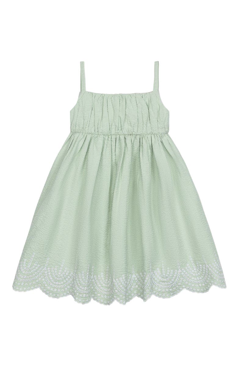 Hope & Henry Girls' Organic Ruched Party Dress, Toddler, Main, color, 
