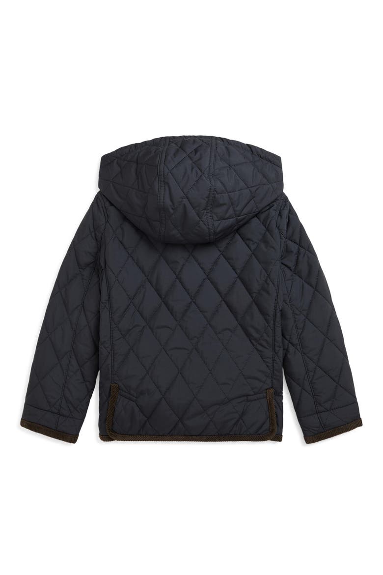 Kids' Quilted Barn Jacket, Alternate, color, POLO BLACK