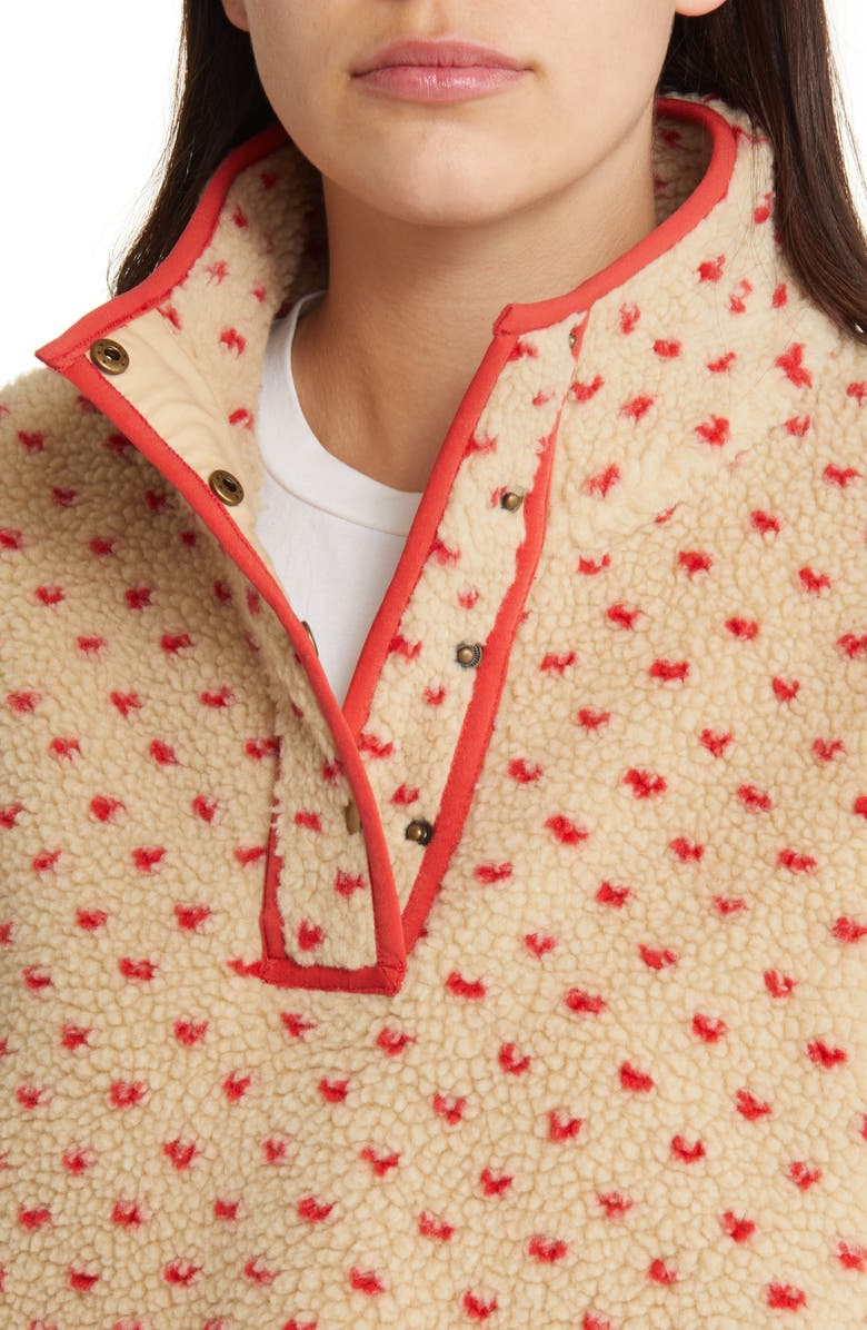 THE GREAT. Countryside High Pile Fleece Pullover, Alternate, color,