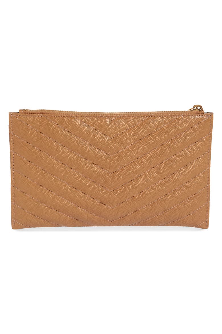 Monogram Matelassé Calfskin Bill Pouch, Alternate, color, DUNE