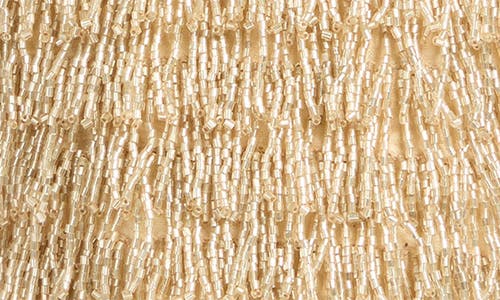 Lk Bennett Womens Gol-champagne Etsy Crystal And Mesh Beaded Bag In Champagne
