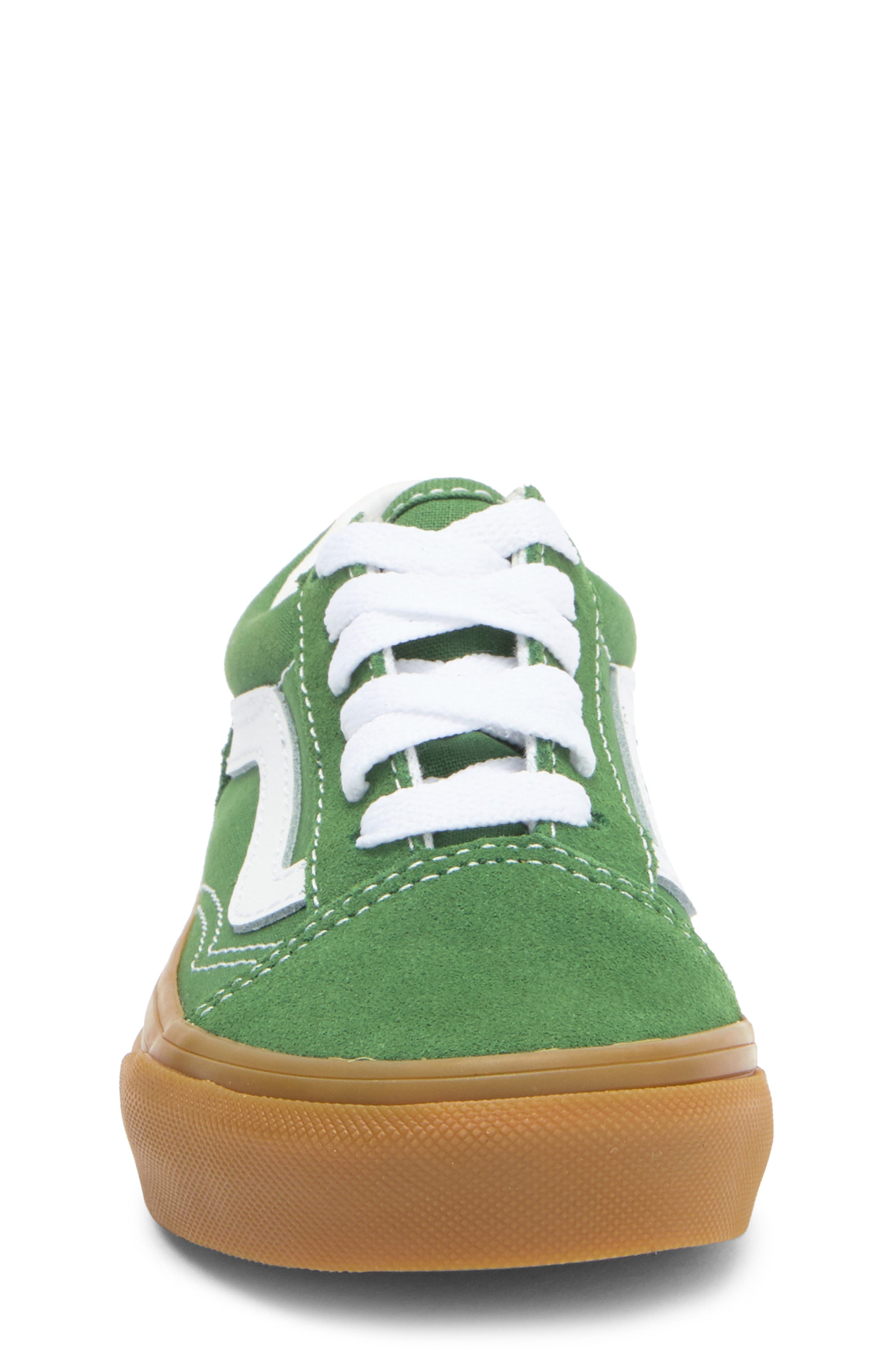 Vans Kids' Old Skool V Sneaker, Alternate, color, Bright Gum Green