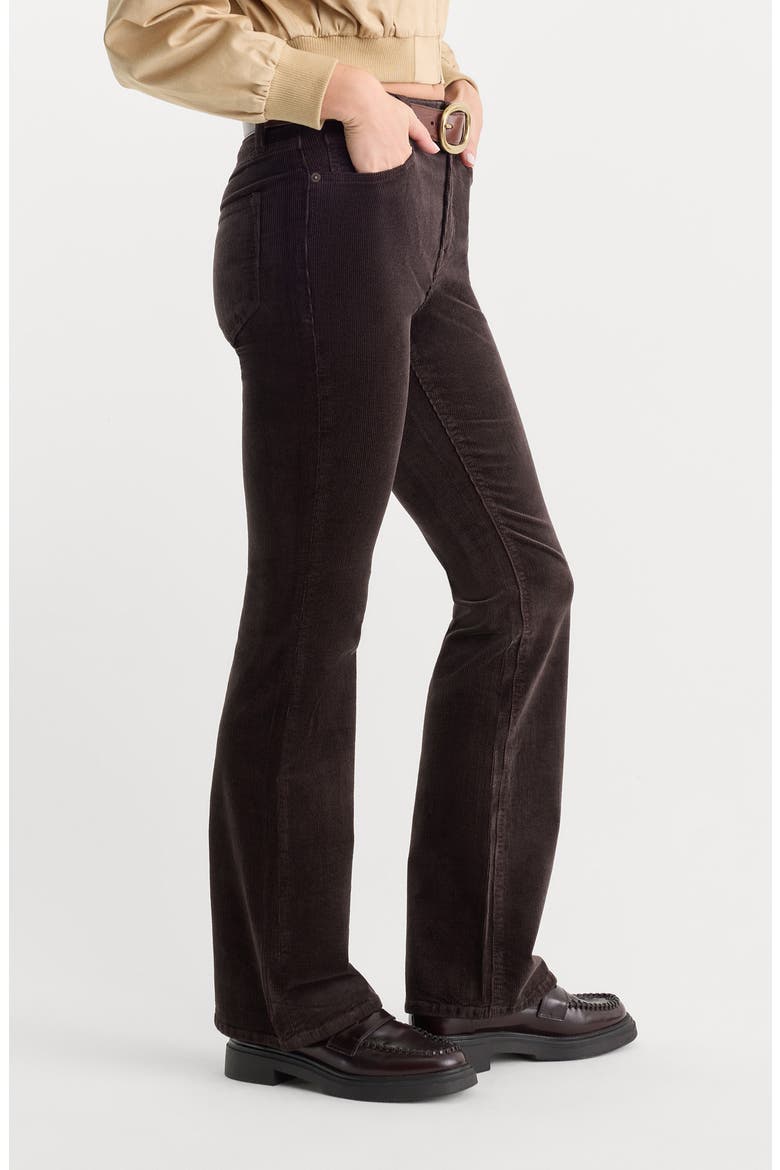 Good Classic High Waist Bootcut Corduroy Jeans, Alternate, color, ESPRESSO