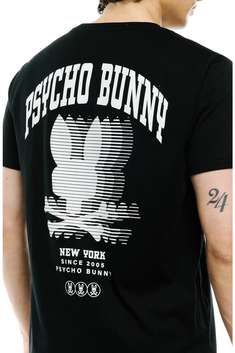 Nathaniel Back Graphic Pima Cotton Graphic T-Shirt, Alternate, color, BLACK