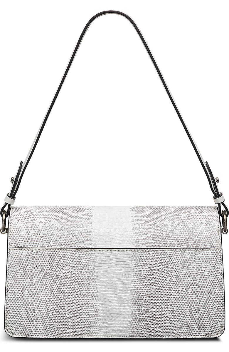 Radley Medium Lizard Embossed Leather Shoulder Bag, Alternate, color, Bright White