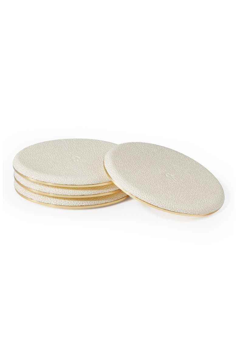 21-Piece Faux Shagreen Bar Set, Alternate, color, WHITE