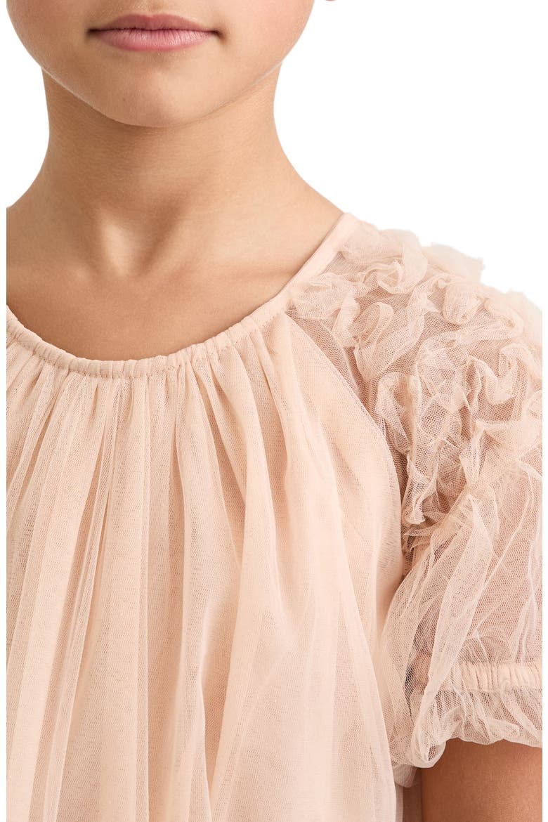 Kids' Tallulah Ruffle Tulle Party Dress, Alternate, color, NEUTRAL