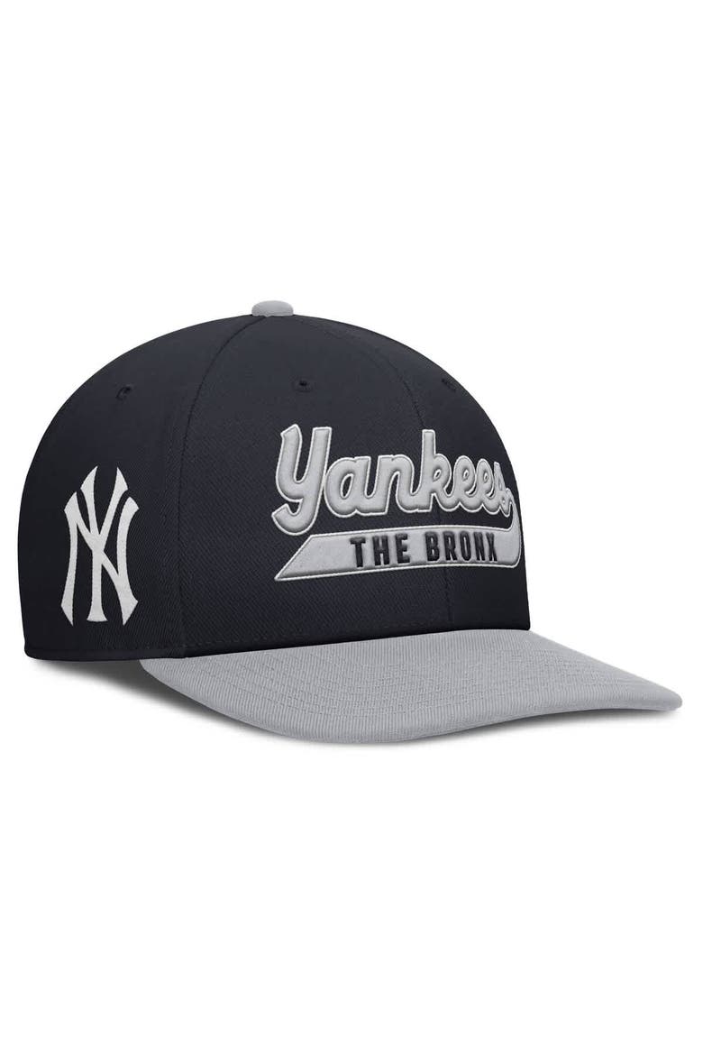 Men's Nike Navy/Gray New York Yankees Pro Performance Snapback Hat, Main, color, Navy