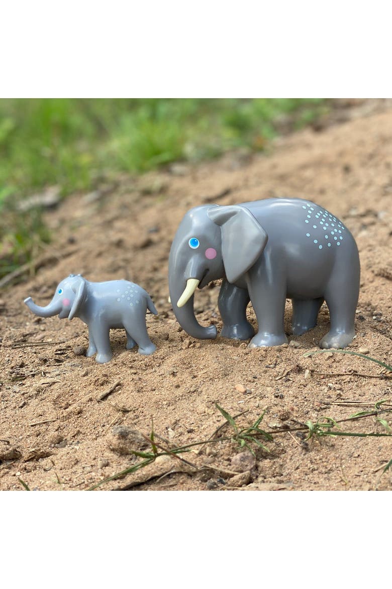 Little Friends Elephant - Chunky Plastic Zoo Animal Toy Figure, Alternate, color, Multi