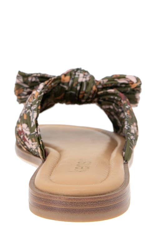 Kensie Renata Slide Sandal In Green