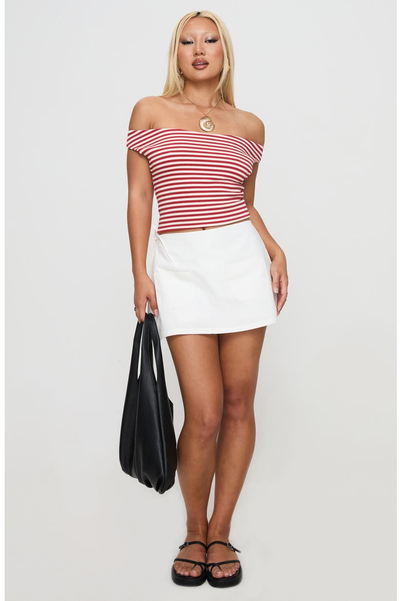 Gigi Wrap Skort, Alternate, color, WHITE