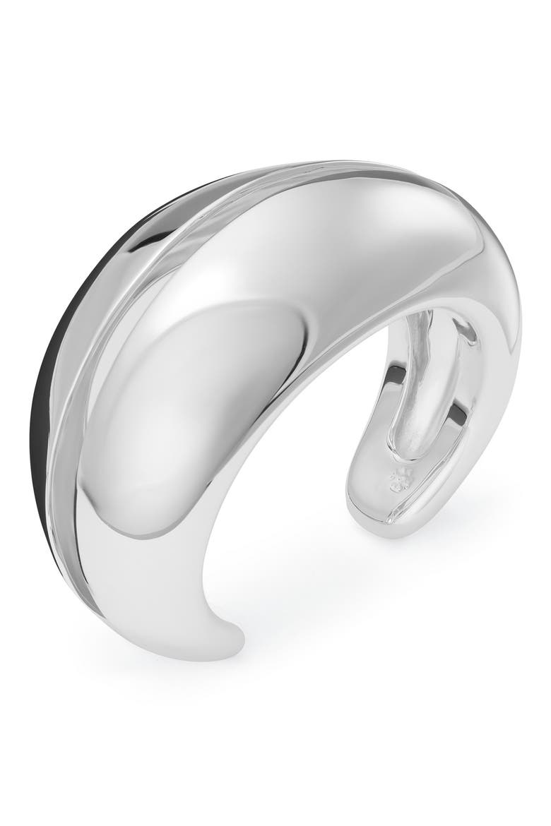Wave Cuff Bracelet, Main, color, LIGHT SILVER