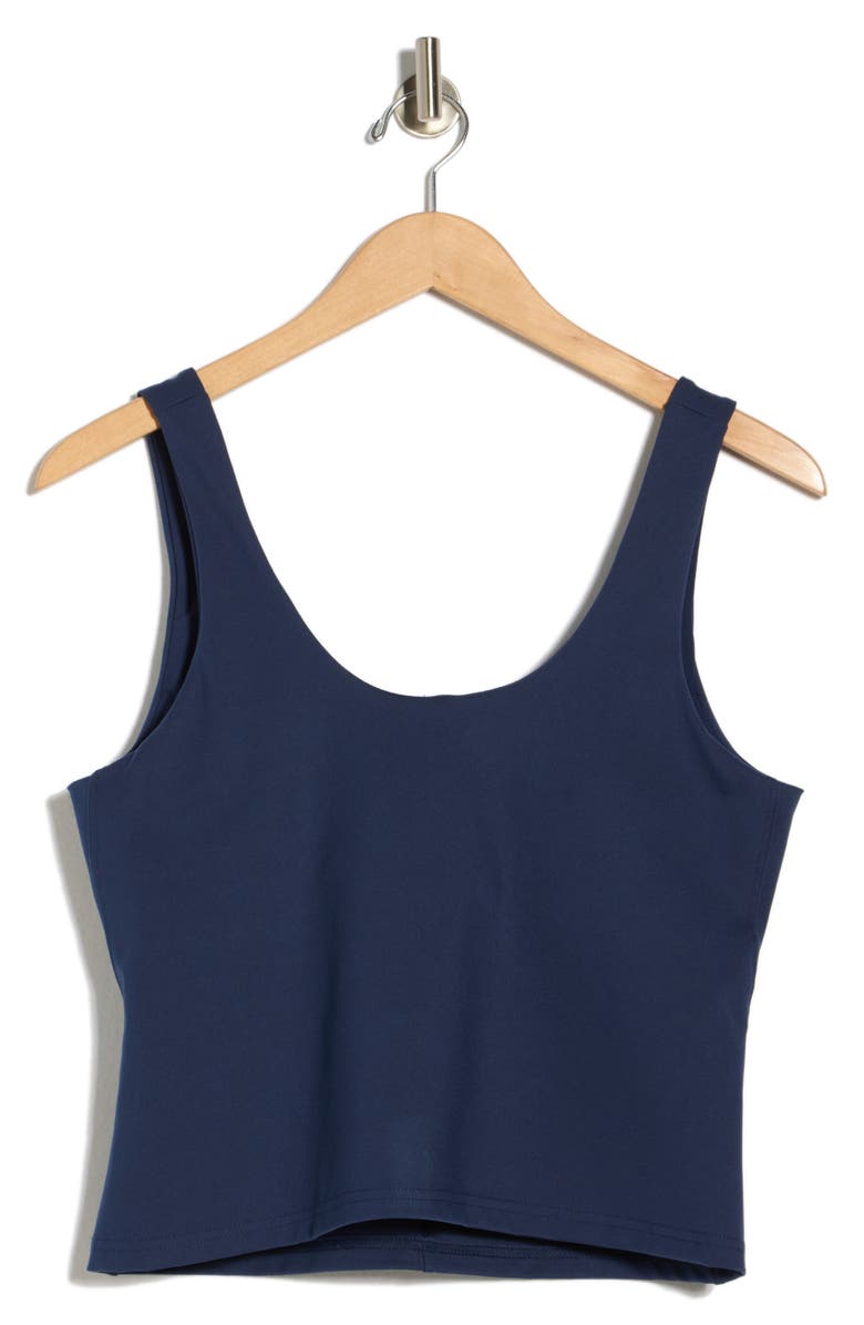 YOGALICIOUS Lux Crop Bra Tank, Alternate, color, Naval Blue