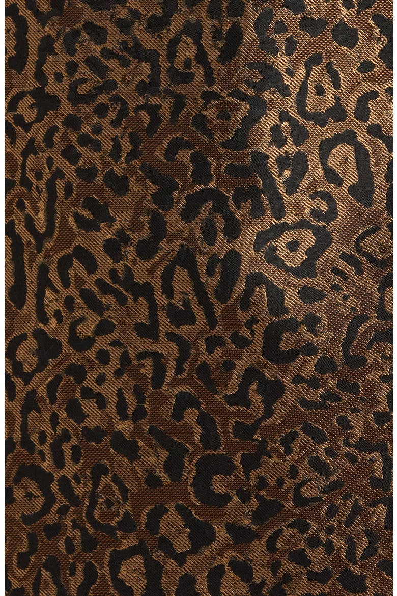 Leopard Print Topper Coat, Alternate, color, DARK CAMEL MULTI