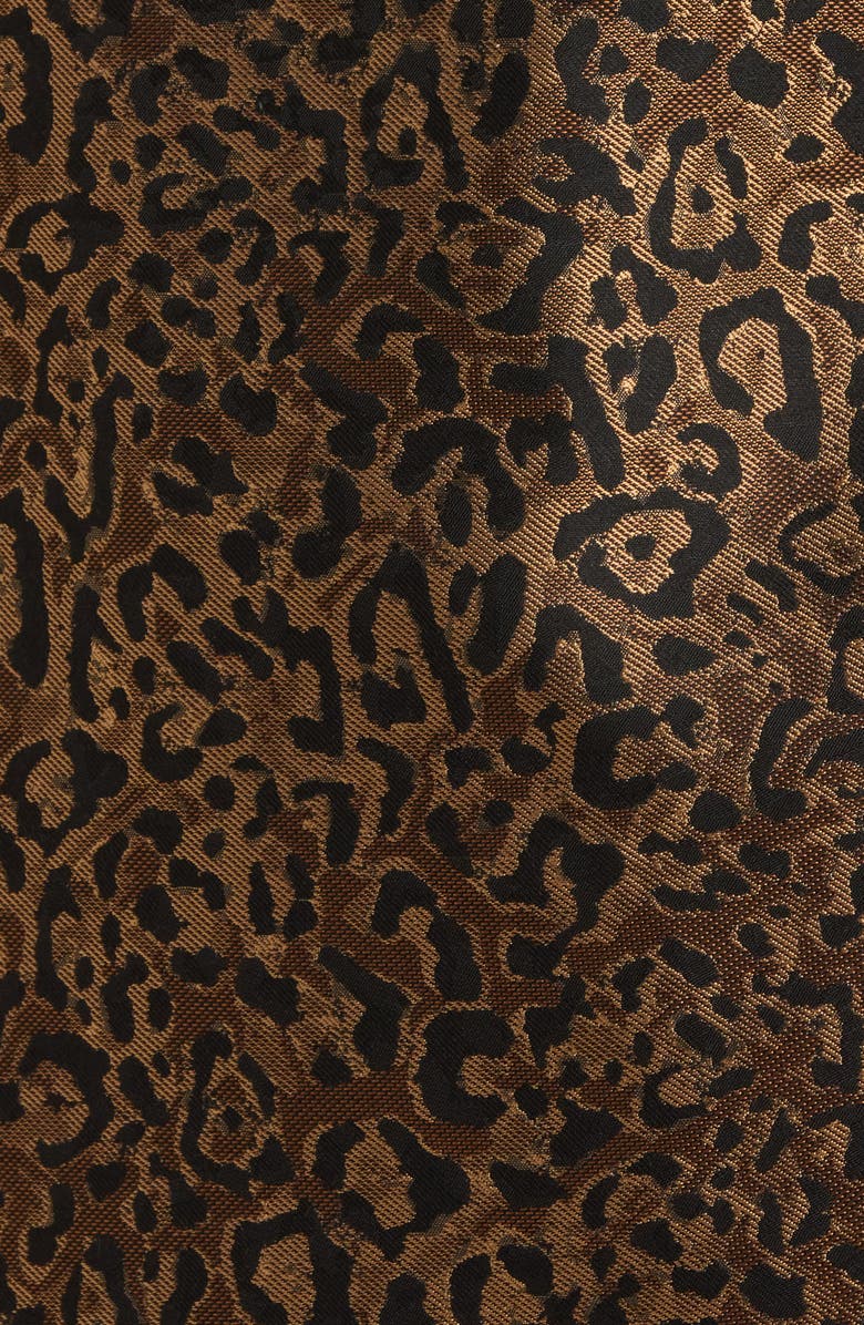 KASPER Leopard Print Topper Coat, Alternate, color, Dark Camel Multi