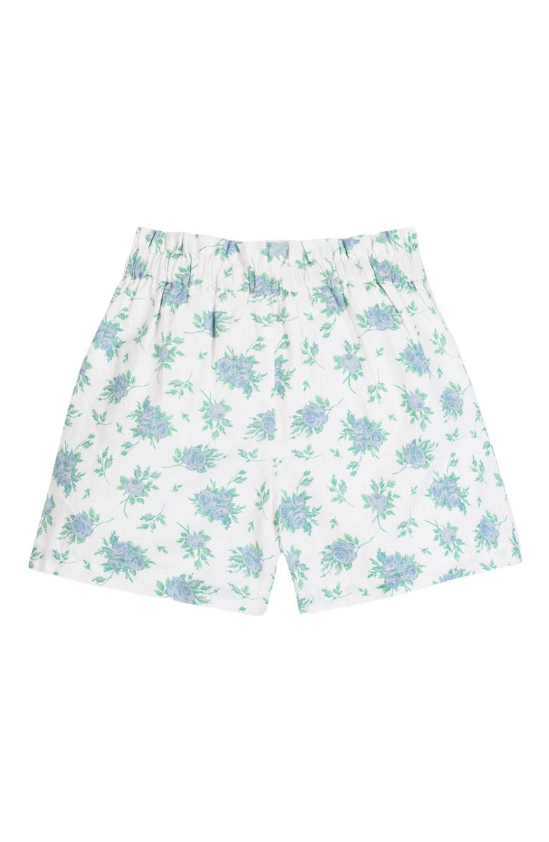 Hope & Henry Girls' Pull-On Cinched Waist Linen Short, Kids, Alternate, color,