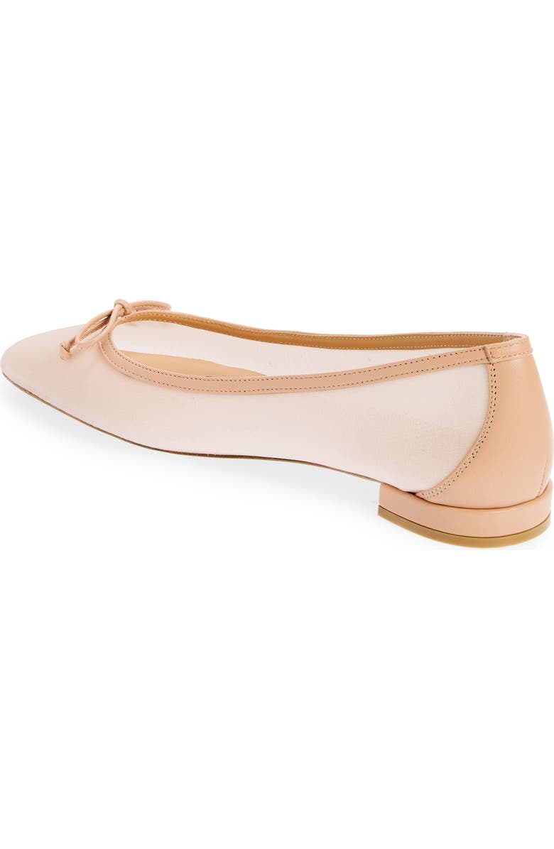 Stuart Weitzman Arabella Mesh Ballet Flat, Alternate, color, Ginger