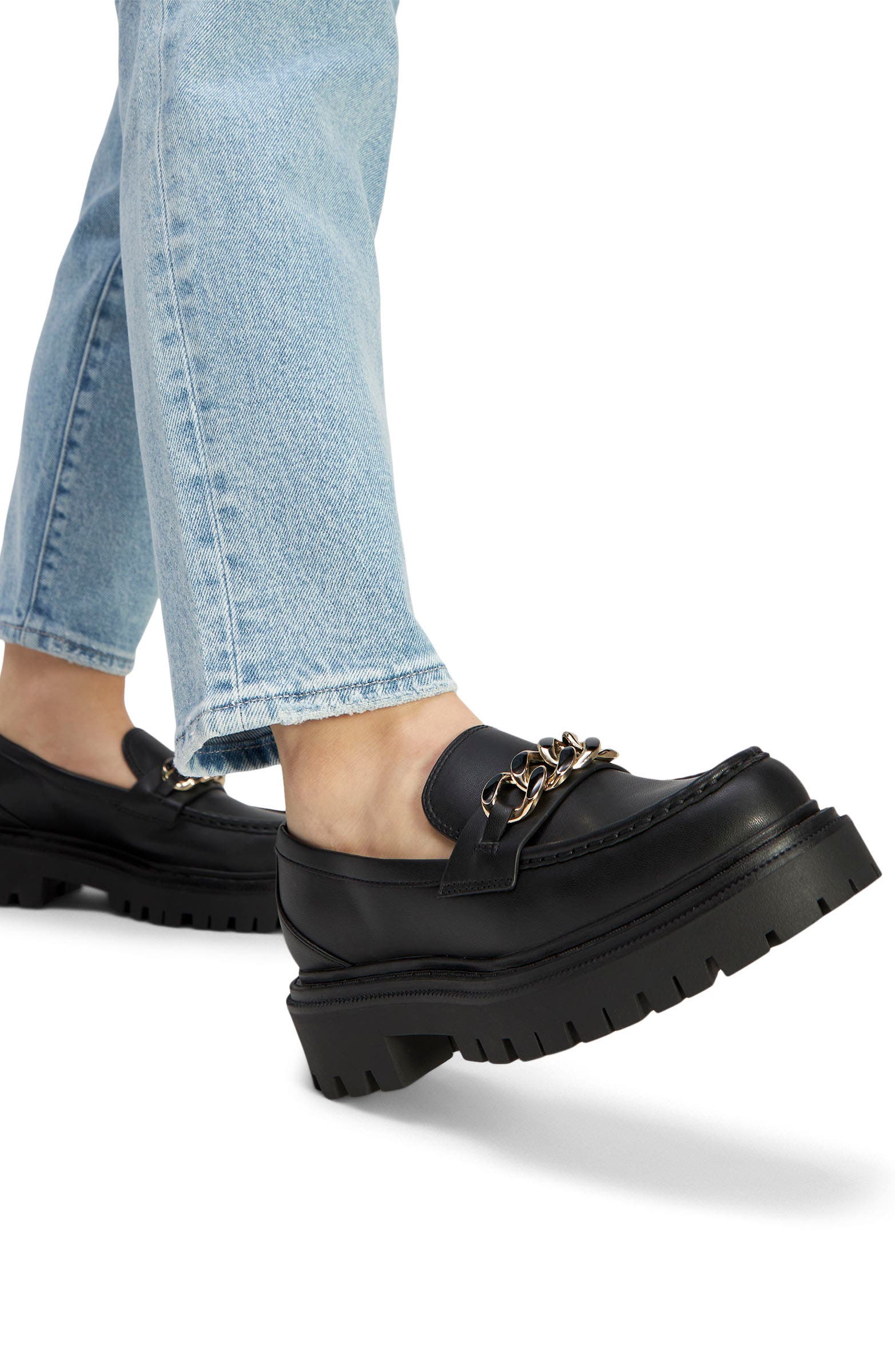 ALDO Brixtonn Platform Loafer, Alternate, color, Black