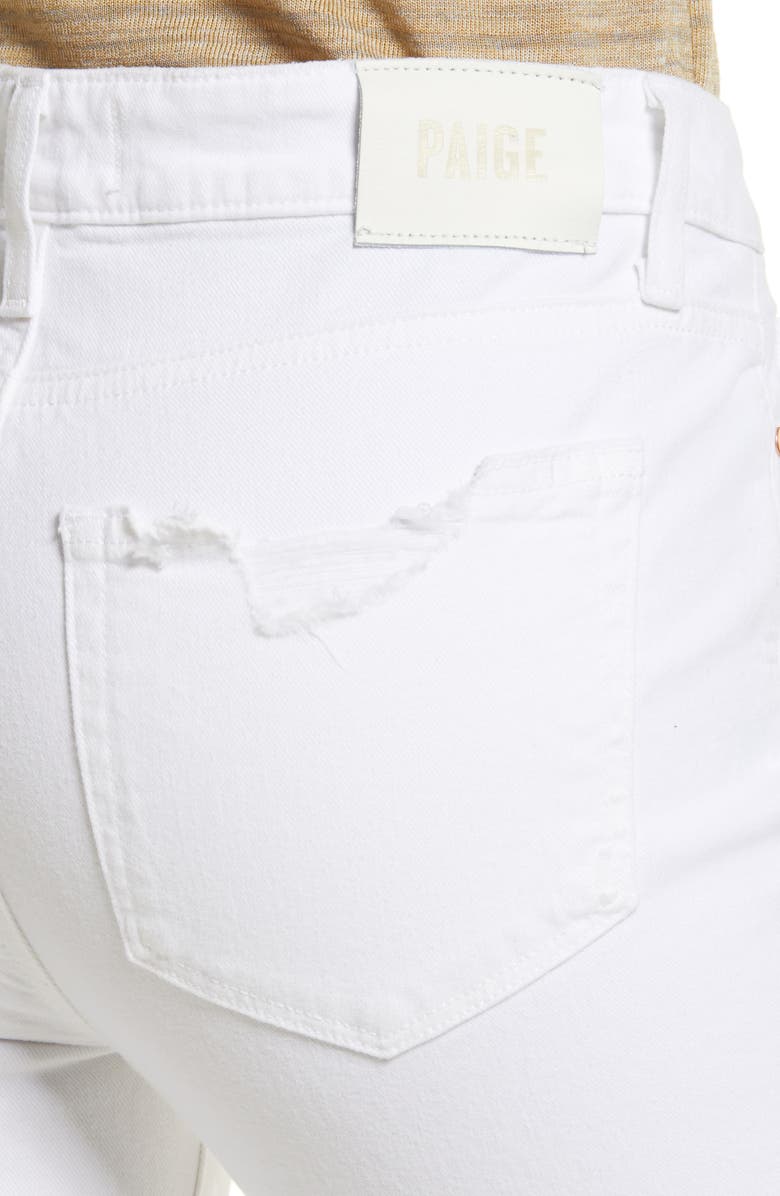 PAIGE Women's Hoxton Ripped Raw Hem Skinny Jeans, Alternate, color,