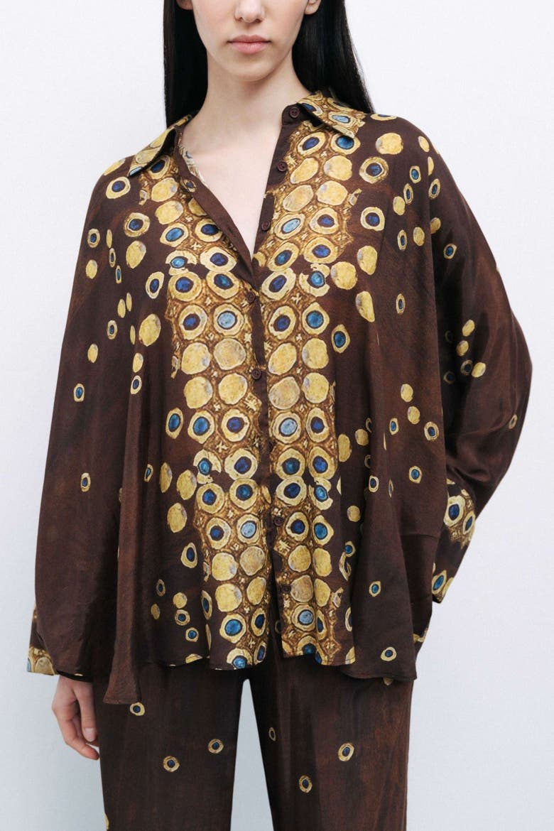 Flowy Printed Shirt, Main, color, Multi-Colored