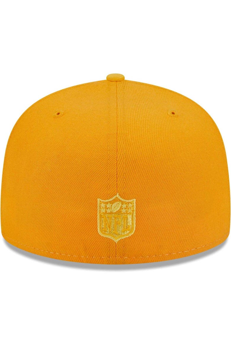 Men's New Era  Gold Pittsburgh Steelers Tri-Tone 59FIFTY Fitted Hat, Alternate, color, Gold