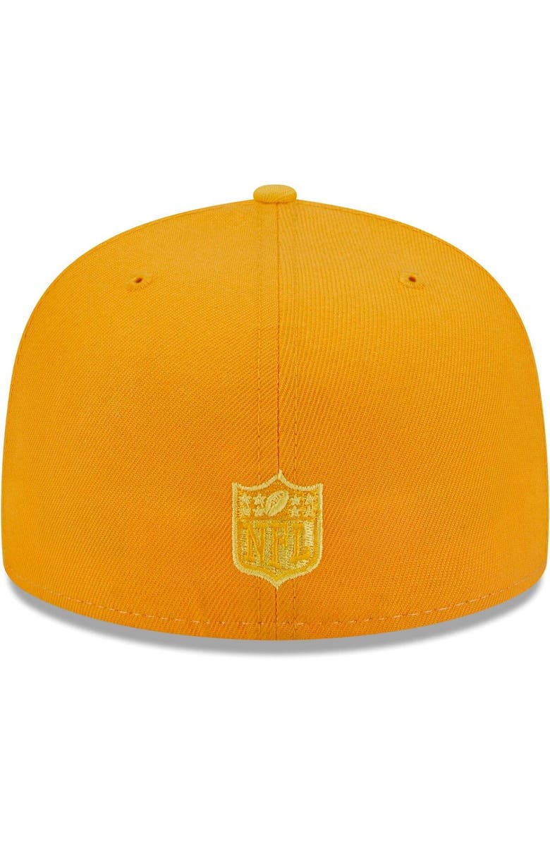 New Era Men's New Era  Gold Pittsburgh Steelers Tri-Tone 59FIFTY Fitted Hat, Alternate, color, 